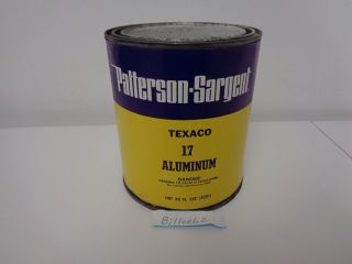 Texaco Oil Company Branded Patterson - Sargent One Quart Aluminum Paint Nos