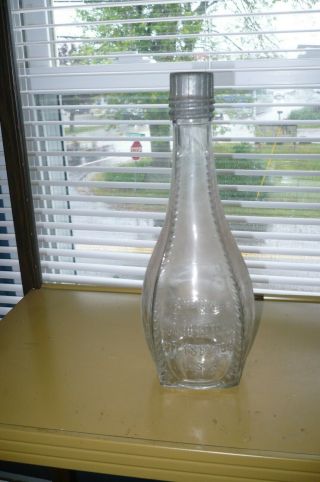 Antique Heinz Baseball Tomato Ketchup Catsup Bottle Pittsburgh Pa Clear Glass