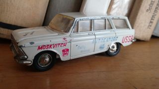 Old Soviet Russian Rally Car Moskvitch 427 Diecast Metal Model 1:43 Ussr