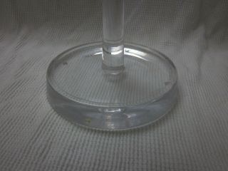 Rare Vintage Antique Thick Lucite Store Display Hat Helmet Stand 3