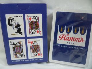 Hamm ' s Beer Bear Vintage Deck Of Playing Cards St.  Paul Minnesota Brewery USA 3