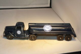 1956 Mack Tractor - Trailer Pure Oil Tanker Truck TootsieToy Made in USA 2
