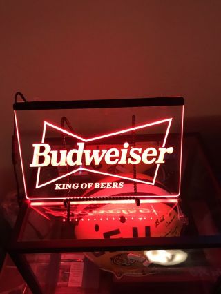 7 - 1/2 " X11 " Neon Style Hanging Led Light - Budweiser