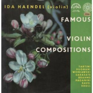 Ida Haendel Famous Violin Compositions Lp Vinyl 8 Track Stereo - Red Label (su