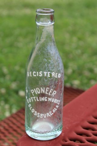Blossburg Alabama Pioneer Bottling Embossed Bottle Ala AL Circle Slug Rare 2