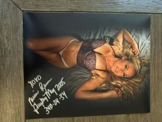 Michelle Baena Playboy Cover Model Autograph 8x10 Photo & Signed To You