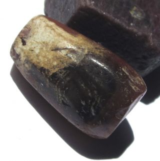 Rare Large Ancient Banded Carnelian Eye Agate Mali Bead 15mm X 25mm