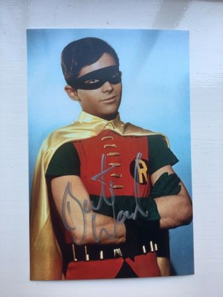 Burt Ward Hand Signed Autograph Photo Batman Tv Series