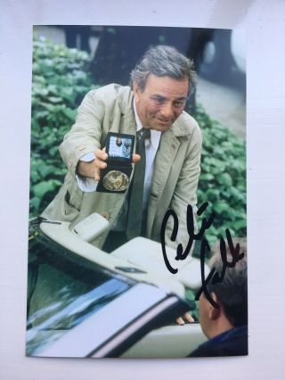Peter Falk Hand Signed Autograph Photo Columbo Actor