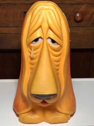 Vintage Reliable Plastic Dog Coin Bank Made In Canada
