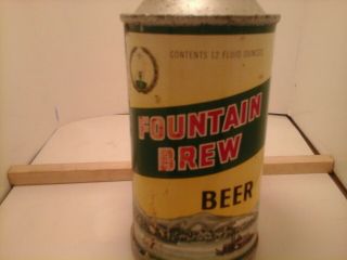 12oz conetop beer can ( (FOUNTAIN BREW BEER))  by fountain brewing co. 7