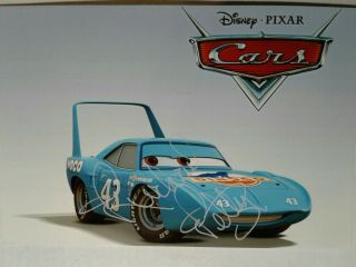 Richard Petty Authentic Hand Signed Autograph 4x6 Photo - Cars Disney Pixar