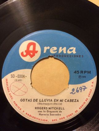 Rogers Mitchell - Chile Rare Single Arena 45 Rpm 7 " Northern Soul Vg,
