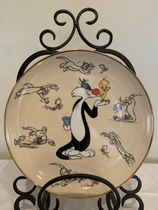 Vintage Tweety And Sylvester Collector Plate 10 1/4 " Ltd.  236/2500 Mib Wb 1995