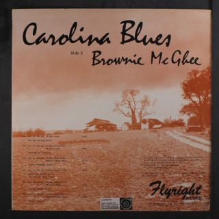 BLIND BOY FULLER / BROWNIE MCGHEE: Carolina Blues LP (UK,  minor delamination ne 2