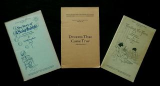 3 Armour Agri Booklets 1918 - 19 Feeding Farm Soap Bubbles Dreams Emma Tolman East