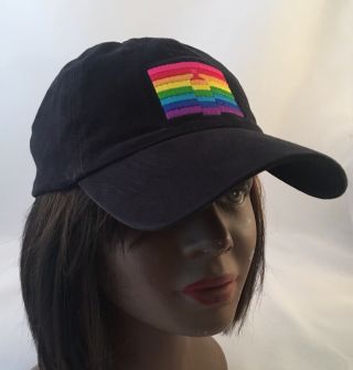 Absolut Vodka Black Twill Gay Pride Baseball Hat - Very Rare - Nwot