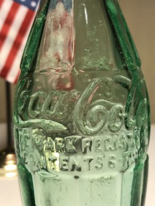 PAT ' D DEC 25,  1923 Coca - Cola Hobbleskirt Coke Bottle CARUTHERSVILLE MO Missouri 6