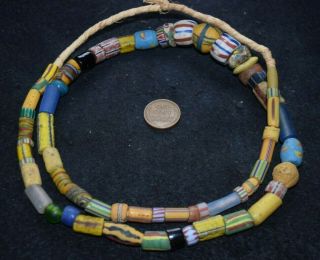 African trade bead strand,  older,  better diverse 2