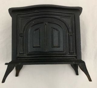 Vermont Castings Wood Stove " Defiant " Model Cast Iron Coin Bank