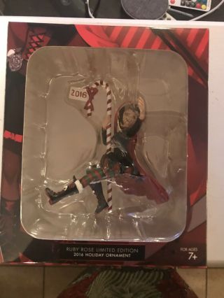 Official Rooster Teeth Rwby Ruby Rose Limited Edition 2016 Holiday Ornament,