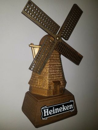 Heineken Gold Windmill Collectible Sign Bar Display 2