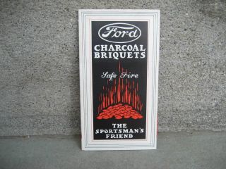 Rare 1937 Ford Charcoal Briquets Sales Brochure