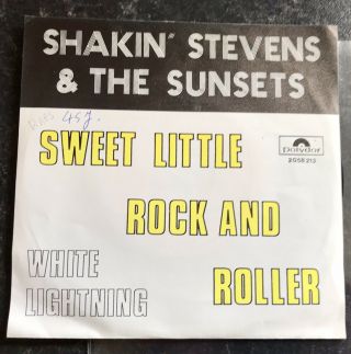 SHAKIN STEVENS AND THE SUNSETS 7” Sweet Little Rock’n’Roller” V RARE GERMAN 1972 3