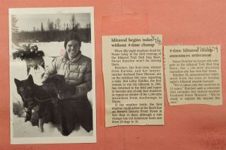 1993 Champion Susan Butcher Signed Iditarod Dogsled Postcard Fairbanks Ak