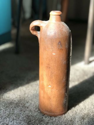 Unearthed Vintage Georg Kreuzberg Mineral Clay Water Bottle Rare Stoneware
