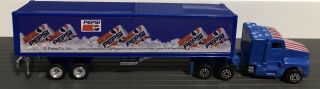 Pepsico Novacar Usa Semi Tractor Truck & Pepsi Cola Golden Trailer Die - Cast 8”