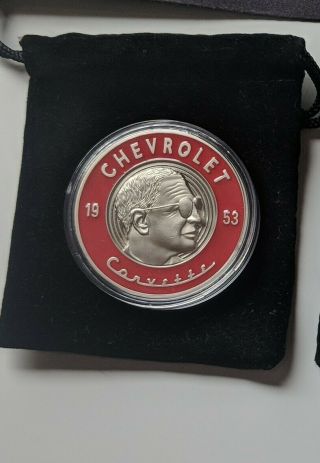 2020 Corrvette Reveal Coin Red