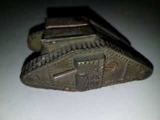 Antique cast iron us tank piggy bank in 2