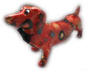 Pomme - Pidou - Money Bank - Ted The Dachshund - Red
