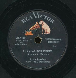 78tk - Rock And Roll - Rca Victor 20 - 6800 - Elvis Presley - Playing For Keeps/too Much