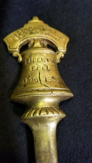 1776 1926 SESQUICENTENNIAL LIBERTY BELL LETTER OPENER CAST BRASS 2