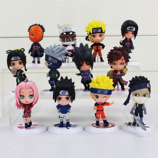 Naruto Shippuden Set Of 6 Figure Set Figurine Anime Action Kids Toys Statue Pvc