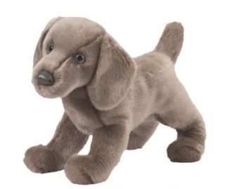 Douglas Cuddle Toy Stuffed Soft Plush Animal Weimaraner Grey Gray Dog Puppy 16 "