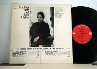 Bob Dylan Lp Another Side Of Bob Dylan 1964 Columbia Mono Radio Promo