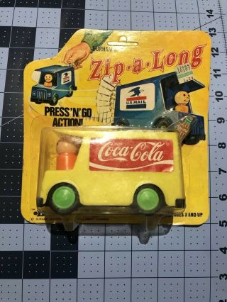 Durham’s Coca Cola Zip•a•long Delervery Truck Vintage 1974 Carded