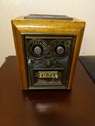 Vintage Post Office Po Box Lockbox Lock Box Bank