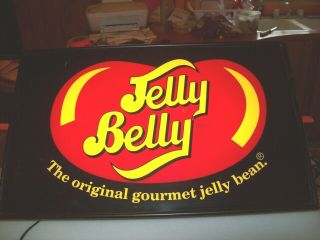 Vintage Jelly Belly Retail Store Display Lighted Sign