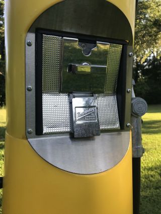 7ft Gas Pump Gumball Vending Machine - Yellow Plastic 7