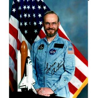 Loren Acton Astronaut,  Space Signed 8x10 Photo