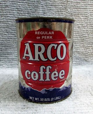 Arco Coffee Andresen Ryan Duluth Mn Vintage Empty 2 Lb Coffee Tin Can S/h