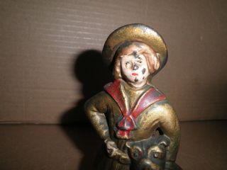 Great old cast iron Buster Brown & Tige still bank 1910 - 1932 5