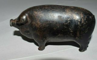 Antique Cast Iron Piggy Still Penny Bank