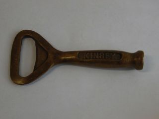 Vintage Kinsey Solid Brass Whiskey Bottle Opener/ice Cracker Philadelphia,  Pa
