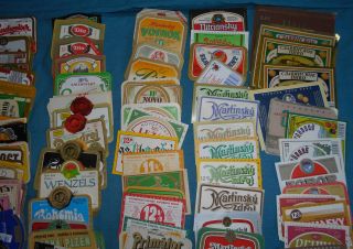 300 Old Czechoslovakian and Czech Beer Labels 3