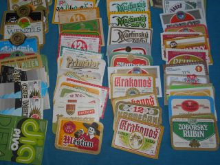 300 Old Czechoslovakian and Czech Beer Labels 5